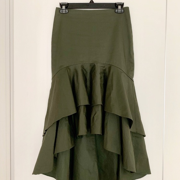 Scripted Toered Ruffle Mini Skirt - Picture 2 of 2